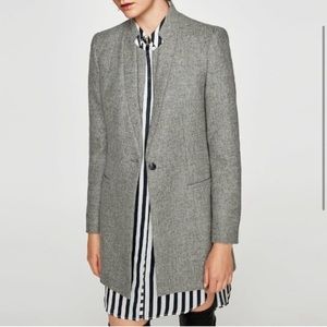 Zara Grey Wool Coat